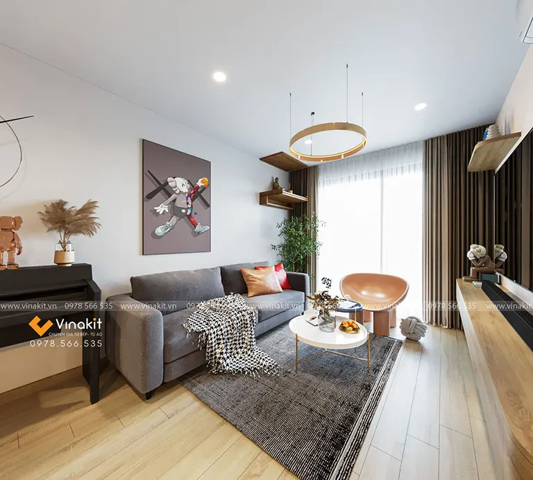 nội thất căn hộ cao cấp phong cách hiện đại